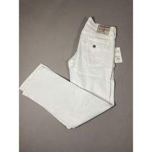 True Religion Ricky Relaxed Straight Mens Jeans Optic White W32 L34 NEW Tags